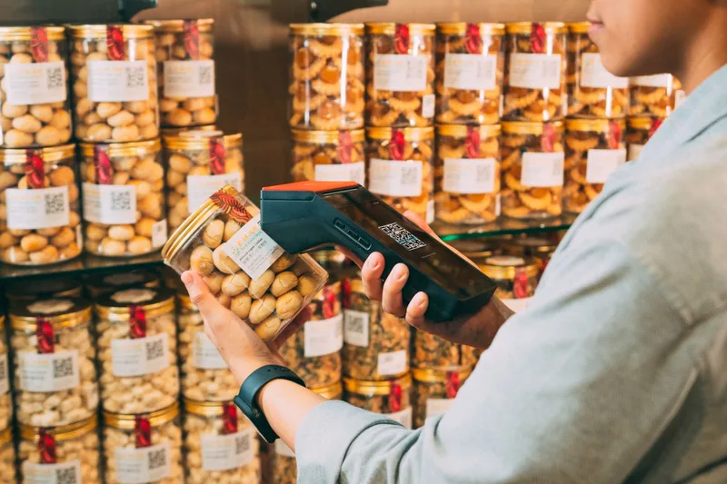 PayNow QR code payment being scanned by a Singapore customer at an ecommerce store checkout